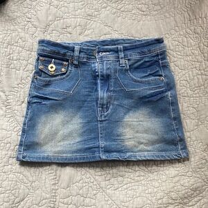 Denim mini skirt y2k